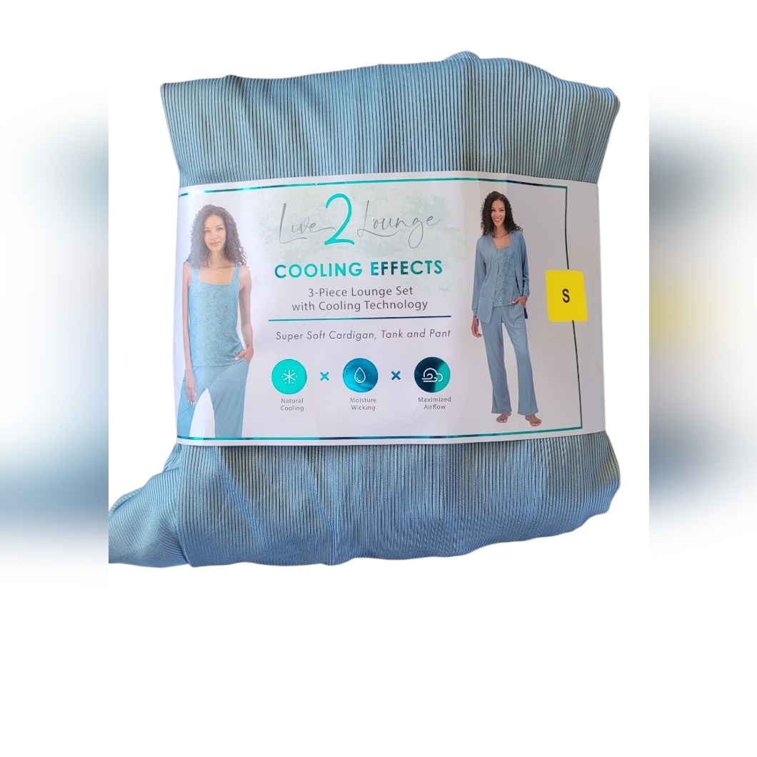 Blue Pajama Set Intimates Sleepwear Live 2 Lounge
